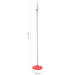 vidaXL Balançoire à plaque 200 cm Rouge