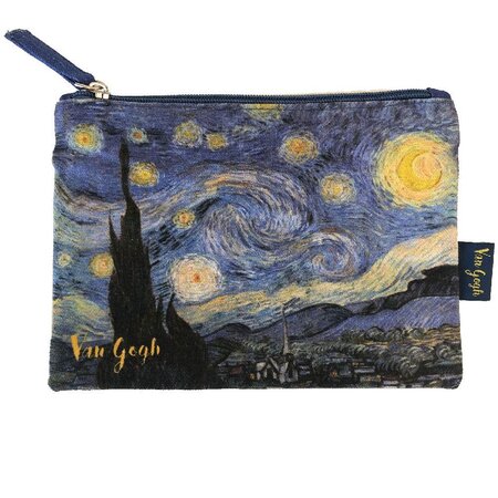 Pochette en coton van gogh - nuit étoilée