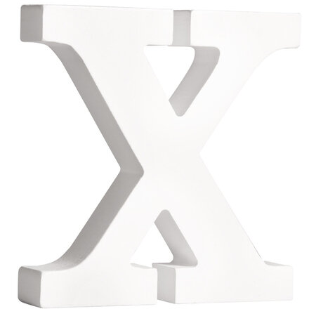 Lettre X MDF Blanc 11 cm