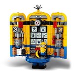 Lego 75551 maxi-minions et leurs repaires modele d'exposition comprenant les figurines des minions stuart  kevin et bob