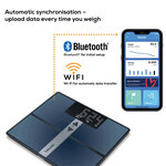 Beurer bf 980 pèse-personne diagnostic avec wifi et bluetooth  analyse des valeurs corporelles et fréquence cardiaque