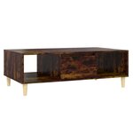 vidaXL Table basse Chêne fumé 103 5x60x35 cm Aggloméré