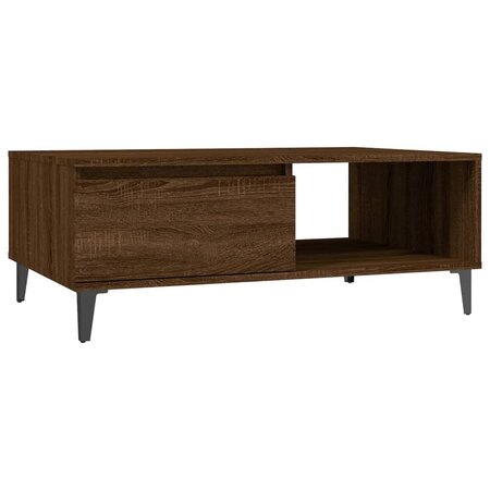 vidaXL Table basse Chêne marron 90x60x35 cm Aggloméré