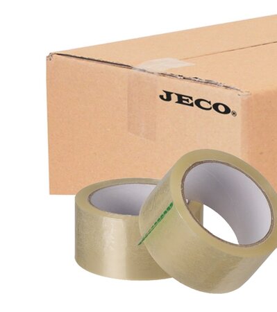 Lot de 12 rouleaux de ruban adhésif transparent 50mmx66m polypropylène
