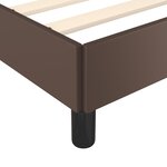 vidaXL Cadre de lit Marron 200x200 cm Similicuir