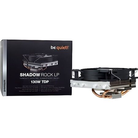 Be quiet! Shadow rock lp processeur refroidisseur 12 cm noir  cuivre  argent