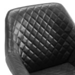 vidaXL Chaise à manger Gris Similicuir