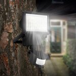 Projecteur solaire avec détecteur cooper black noir plastique 1000lm