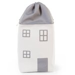 Childhome boîte de rangement de jouets gris et blanc cassé