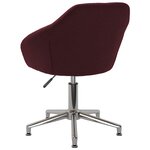 vidaXL Chaises pivotantes à manger lot de 2 violet tissu
