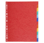 Intercalaires Carte 220g 12 Positions - A4 Maxi - Blanc - X 25 - Exacompta