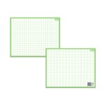 Ardoise effaçable a sec quadrillage/seyes 26 5 x 21cm
