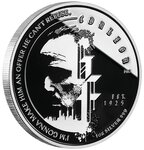 GODFATHER 50th Anniversary 1 onces argent Enameled monnaie 2 Dollars Niue 2022