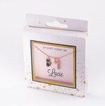 Collier prénom lucie avec pendentif chat
