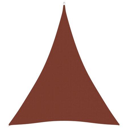 vidaXL Voile de parasol Tissu Oxford triangulaire 3x4x4 m Terre cuite