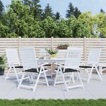vidaXL Coussins de chaise de jardin 6 Pièces noir 50x50x3 cm tissu oxford