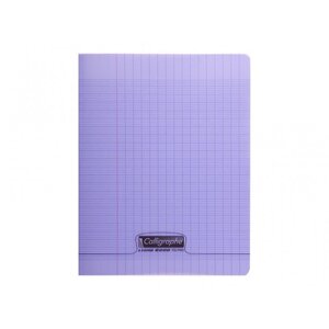 Cahier 32 pages seyès 90 g couverture polypropylène violet format 17 x 22 cm CALLIGRAPHE