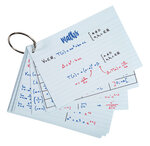Présentoir Complet Avec 38 Paquets De 50 Flashcards Sous Film + Anneau - Bristol Ligné Perforé - Formats A6 Et A7 - Couleurs Assorties - Exacompta