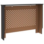 vidaXL Cache-radiateur Noir 112x19x81 cm MDF