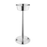 Support à seau à champagne professionnel en inox diam. 152 mm - olympia -  - inox x559mm