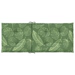 vidaXL Coussins de chaise à dossier haut 6 Pièces modèle de feuille tissu