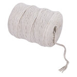 Fil de jute 6 plis Ø 6mm Blanc Bobine 120m