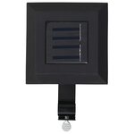 vidaXL Lampes solaires à LED carrées d'extérieur 12 Pièces 12 cm Noir