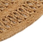 vidaXL Tapis Jute tressé à la main 150 cm Rond