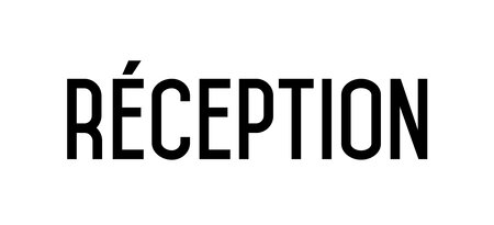 Autocollant vinyl - réception - l.200 x h.100 mm uttscheid