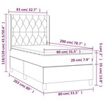 vidaXL Lit à sommier tapissier et matelas Rose 80x200 cm Velours