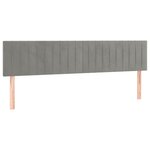 vidaXL Lit à sommier tapissier et matelas Gris clair 160x200cm Velours