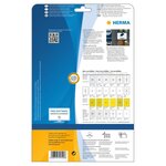 HERMA Étiquettes de film extérieur A4 210x297 mm 10 Feuilles Blanc
