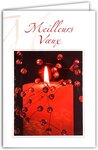 Lot 10 cartes identiques bonne année meilleurs vœux avec 10 enveloppes blanches