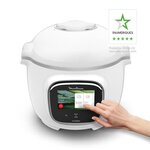 Moulinex ce901100 multicuiseur intelligent haute pression cookeo touch - ecran tactile - 250 recettes - 13 modes de cuisson - blanc