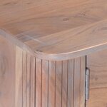 vidaXL Meuble TV 118x30x40 cm Bois d'acacia massif