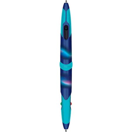Stylo bille 4 couleurs twin tip nightfall  blister maped