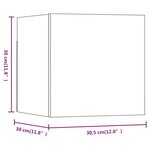 vidaXL Ensemble de meubles TV muraux Sonoma gris Bois d'ingénierie