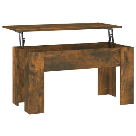 vidaXL Table basse Chêne fumé 101x49x52 cm Bois d'ingénierie