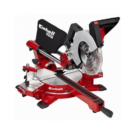 Einhell scie à onglet radiale 1800w te-sm 2131 dual