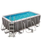 Bestway jeu de piscine rectangulaire power steel 412x201x122 cm 56722