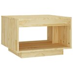 vidaXL Table basse 50x50x33 5 cm Bois de pin massif