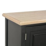 vidaXL Meuble TV Noir 90 x 30 x 40 cm Bois