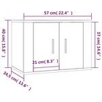 vidaXL Ensemble de meubles TV 2 Pièces chêne sonoma bois d'ingénierie