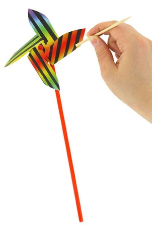 Moulin à vent à gratter 12 x 31 cm Activités manuelles enfant