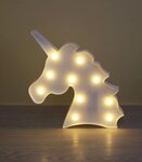 Lampe tête de licorne