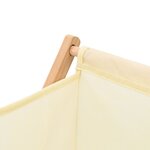 vidaXL Panier à linge Bois de cèdre et textile Beige 42 x 41 x 64 cm