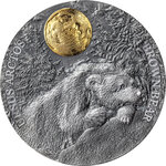 Monnaie en argent 5 dollars g 62.2 (2 oz) millésime 2023 wildlife in the moonlight brown bear