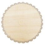 Plat Rond Dentelle Bois Ø 29Cm