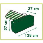 Nature Housse de protection pour coussins d'extérieur 128x57x37 cm