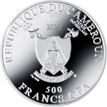 PORTRAIT OF MÄDA PRIMAVESI Gustav Klimt argent monnaie 500 Francs Cameroon 2022